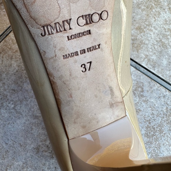 Jimmy Choo Beige Patent Leather - Picture 12 of 15